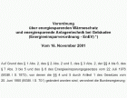 Energieeinsparverordnung -EnEV